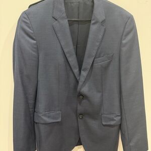 HUGO BOSS Mens Navy Wool Blazer Suit Jacket US42R